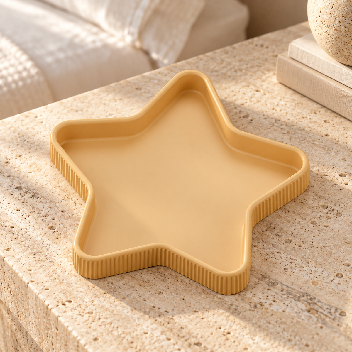 Fluted Star Tray STL – Jewelry, Trinket and Holiday Organizer