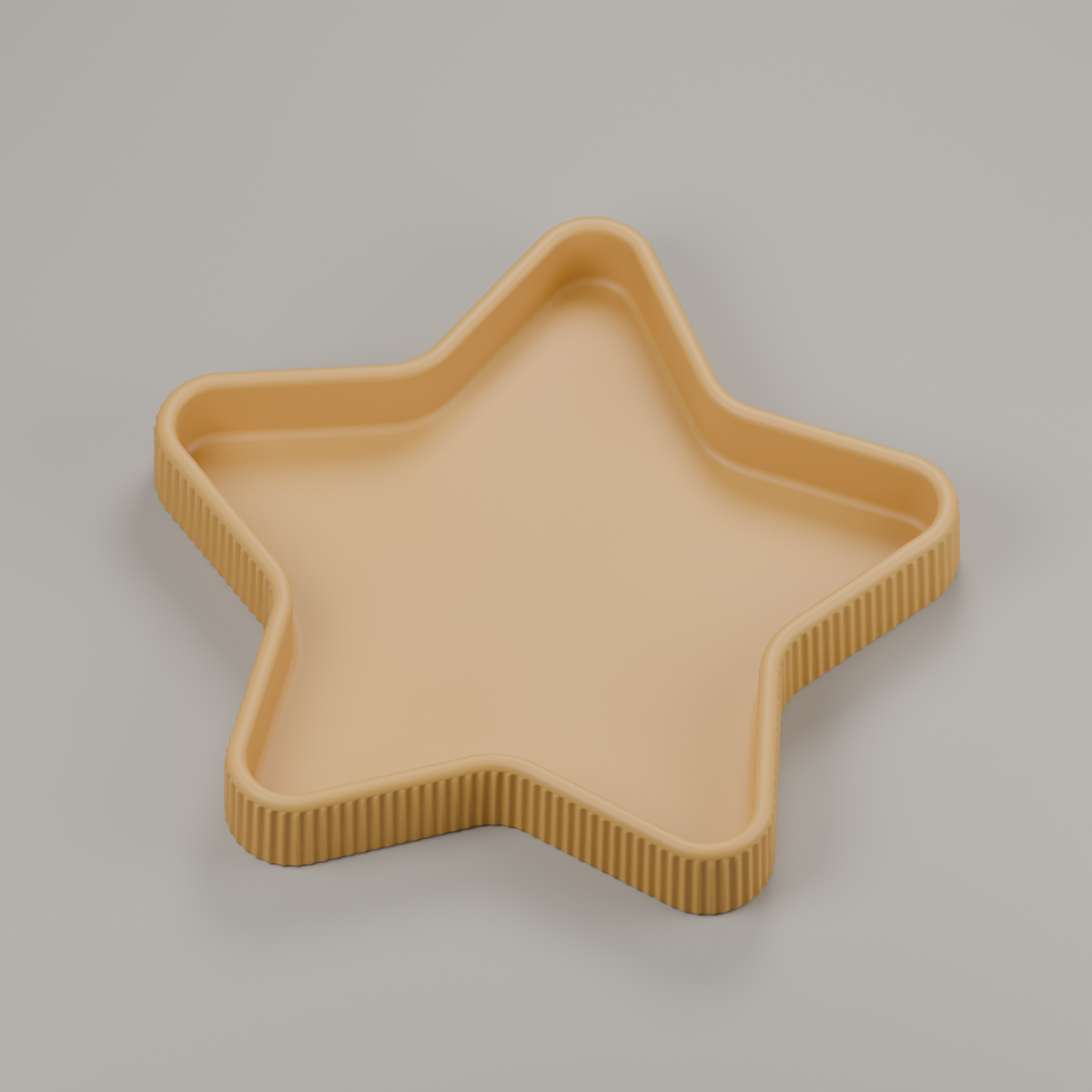 Fluted Star Tray STL – Jewelry, Trinket and Holiday Organizer