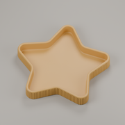 Fluted Star Tray STL – Jewelry, Trinket and Holiday Organizer