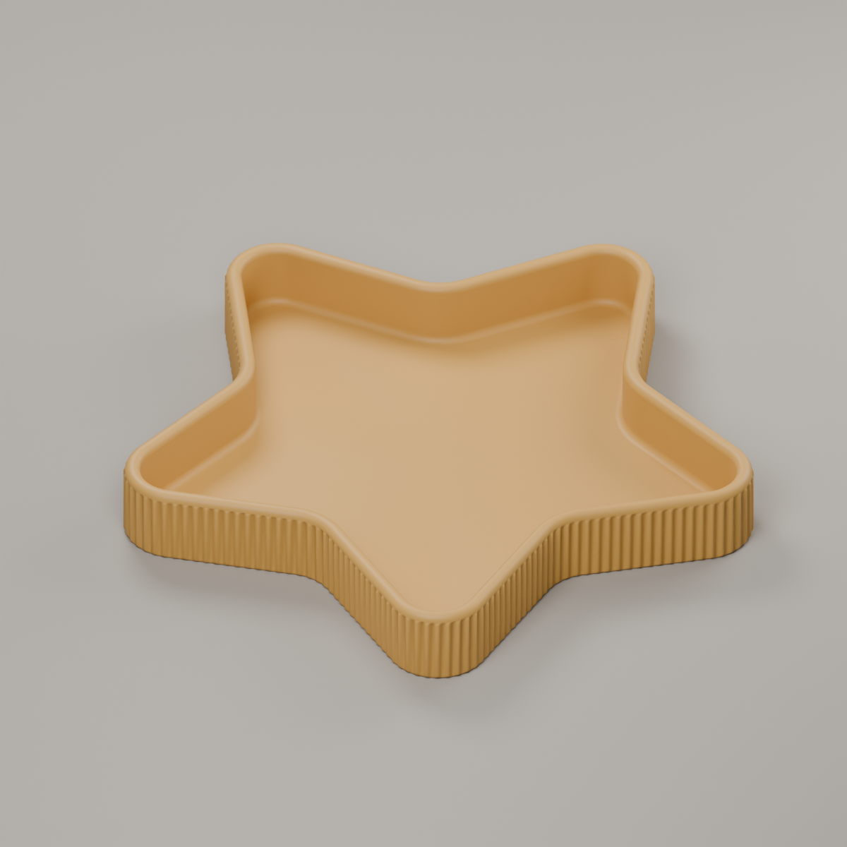 Fluted Star Tray STL – Jewelry, Trinket and Holiday Organizer