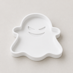 Halloween Ghost Candy Tray STL File | 3D Printable Spooky Candy Bowl with Recessed Face
