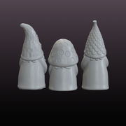 Autumn Woodland Gnome STL Bundle – 3 Garden Gnome 3D Print Files