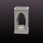 Gothic Arch LED Tealight Holder STL | 3D Printable Candle Lantern Decor