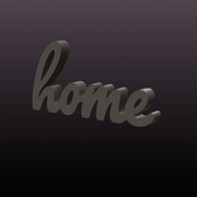 HOME Sign STL File – Freestanding Cursive Word Decor for 3D Printing