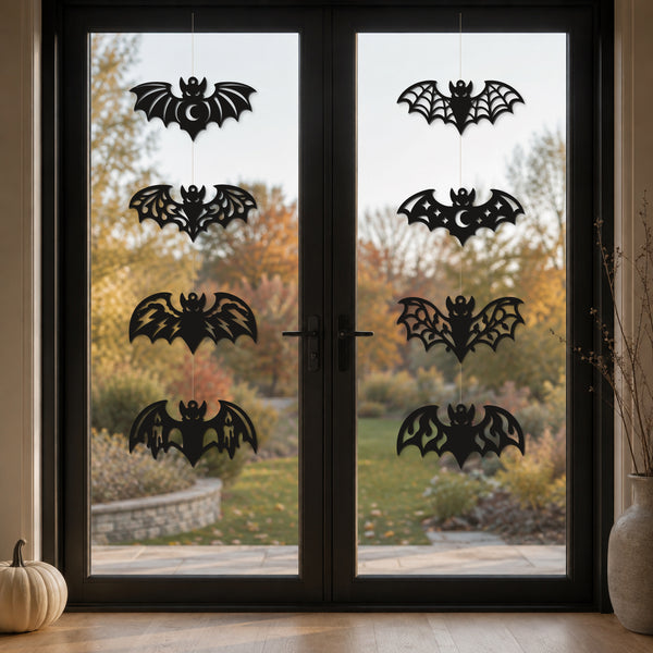 Halloween Hanging Bat Ornament STL Bundle – 8 Printable Bat Designs