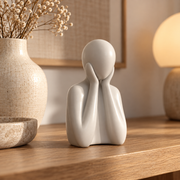 Head in Hands Statue STL – Minimalist Reflective Figure for 3D Printing