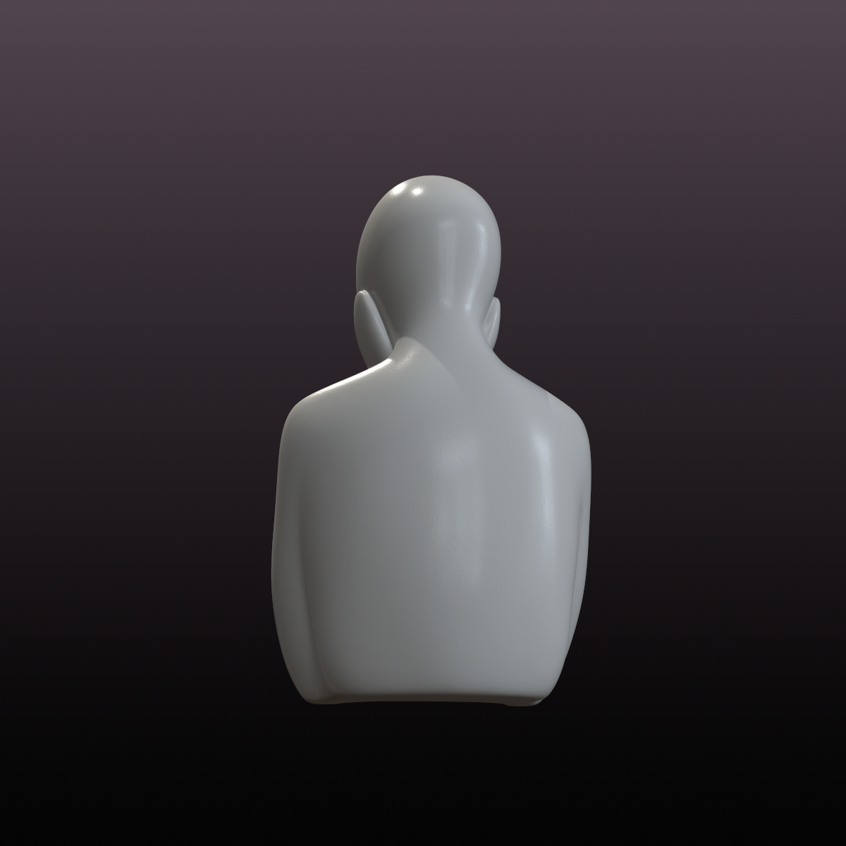 Head in Hands Statue STL – Minimalist Reflective Figure for 3D Printing