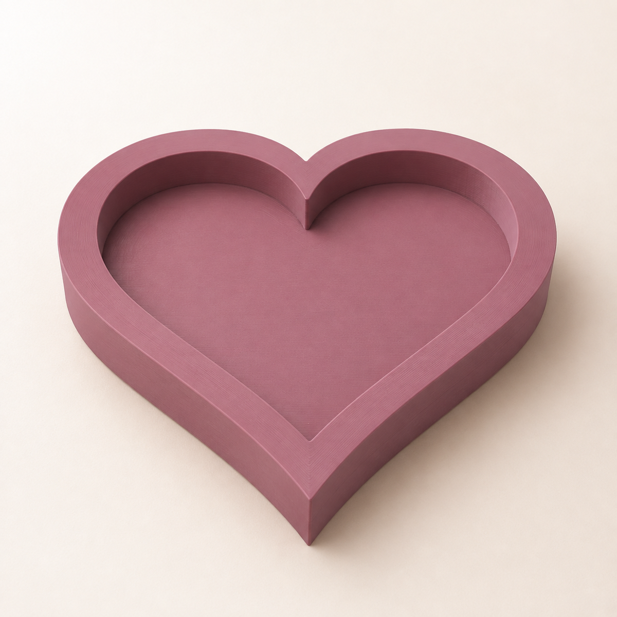Heart Jewelry Tray STL File – 3D Printable Trinket Dish and Ring Holder