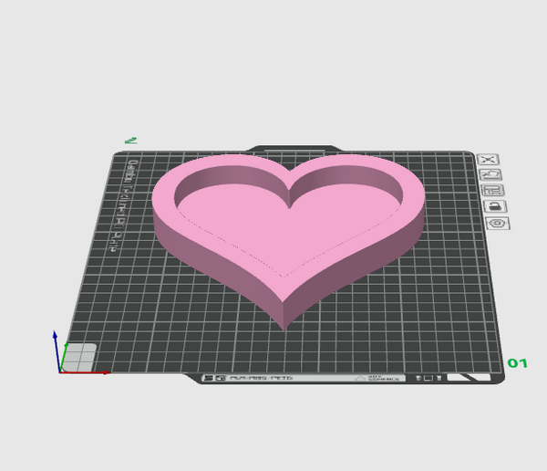 Heart Jewelry Tray STL File – 3D Printable Trinket Dish and Ring Holder