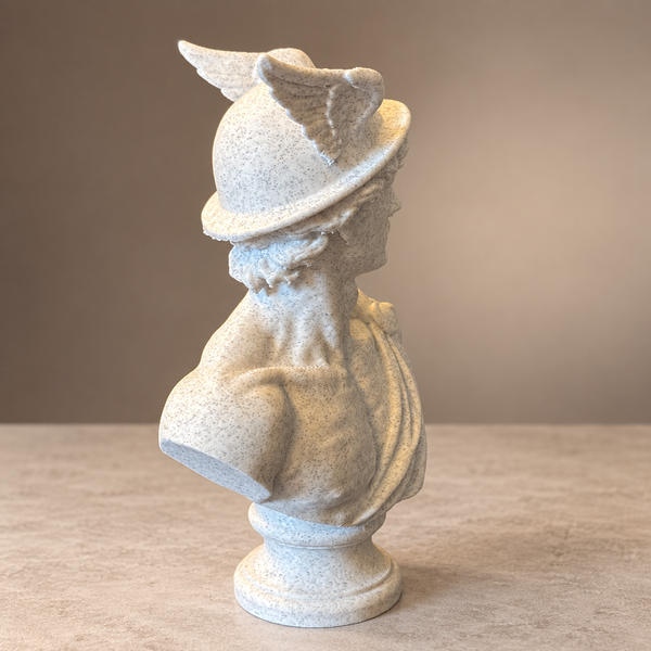 Hermes Bust Statue – Greek God Sculpture, Classical Mythology Home and Office Decor