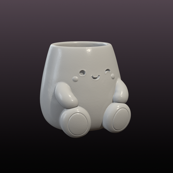 Kawaii Love Planter Trio STL Bundle – Cute 3D Printable Plant Pots