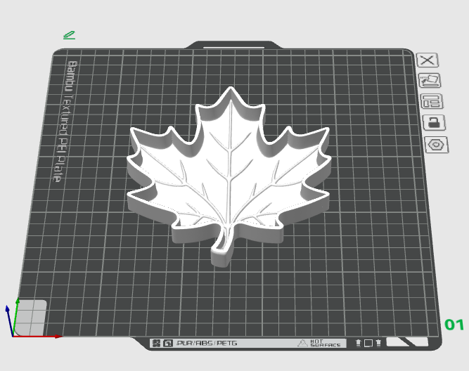Maple Leaf Tray STL File – Fall Home Decor 3D Print Model