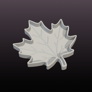 Maple Leaf Tray STL File – Fall Home Decor 3D Print Model