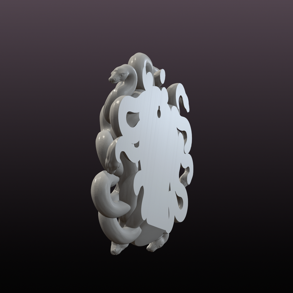 Medusa Wall Art STL File – Greek Mythology 3D Printable Sculpture