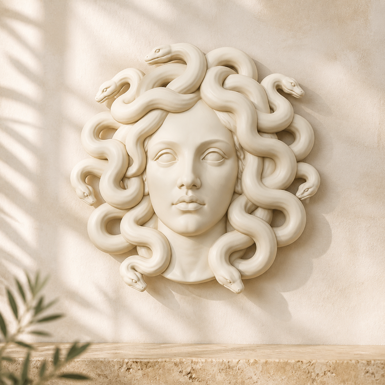Medusa Wall Art STL File – Greek Mythology 3D Printable Sculpture