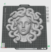 Medusa Wall Art STL File – Greek Mythology 3D Printable Sculpture