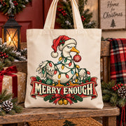 Merry Enough Christmas Goose PNG – Funny Grumpy Holiday Sublimation Design
