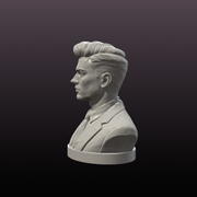 Modern Businessman Bust STL File – Gentleman Statue for 3D Printing and Office Decor