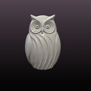 Modern Owl Statue STL File – Decorative 3D Printable Owl Sculpture