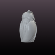 Modern Owl Statue STL File – Decorative 3D Printable Owl Sculpture
