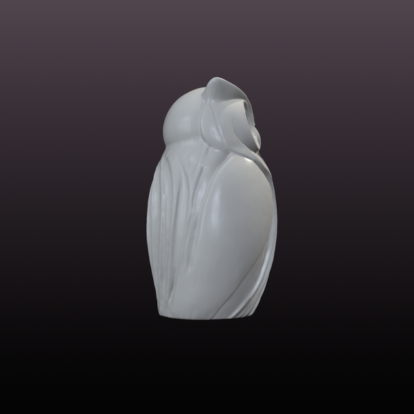 Modern Owl Statue STL File – Decorative 3D Printable Owl Sculpture