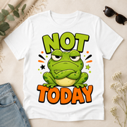 Not Today Frog PNG Design – Funny Grumpy Frog Shirt Sublimation Print File