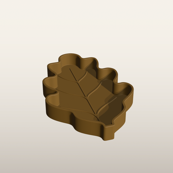 Oak Leaf Tray STL File – Fall Decor Catchall Dish, Jewelry Holder & Autumn 3D Print