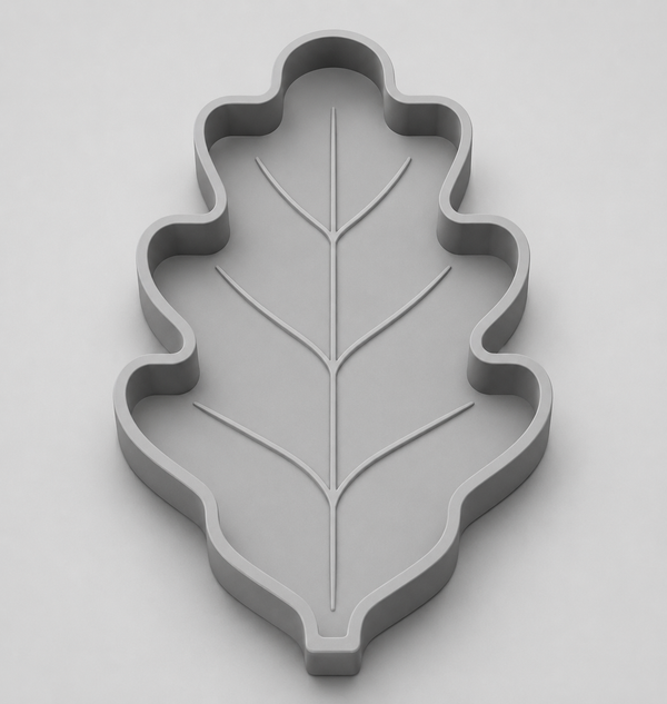 Oak Leaf Tray STL File – Fall Decor Catchall Dish, Jewelry Holder & Autumn 3D Print