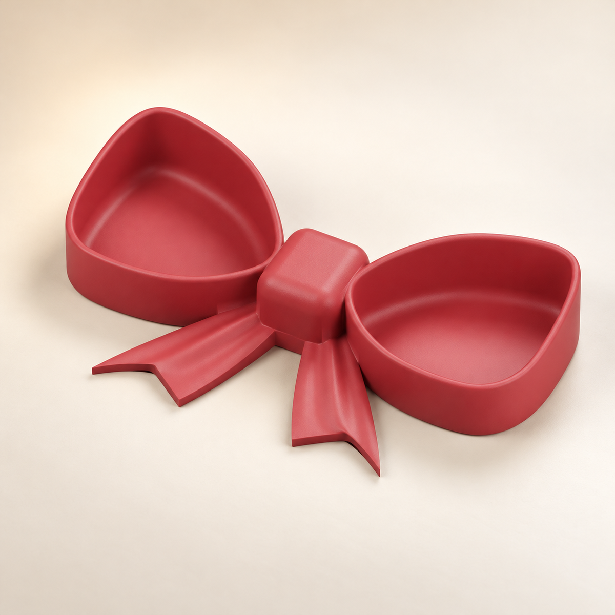 Ribbon Bow Tray STL – Support-Free Jewelry and Trinket Organizer