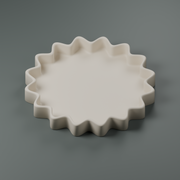 Scalloped Catchall Tray STL – Modern Jewelry Dish and Vanity Organizer 3D Print File