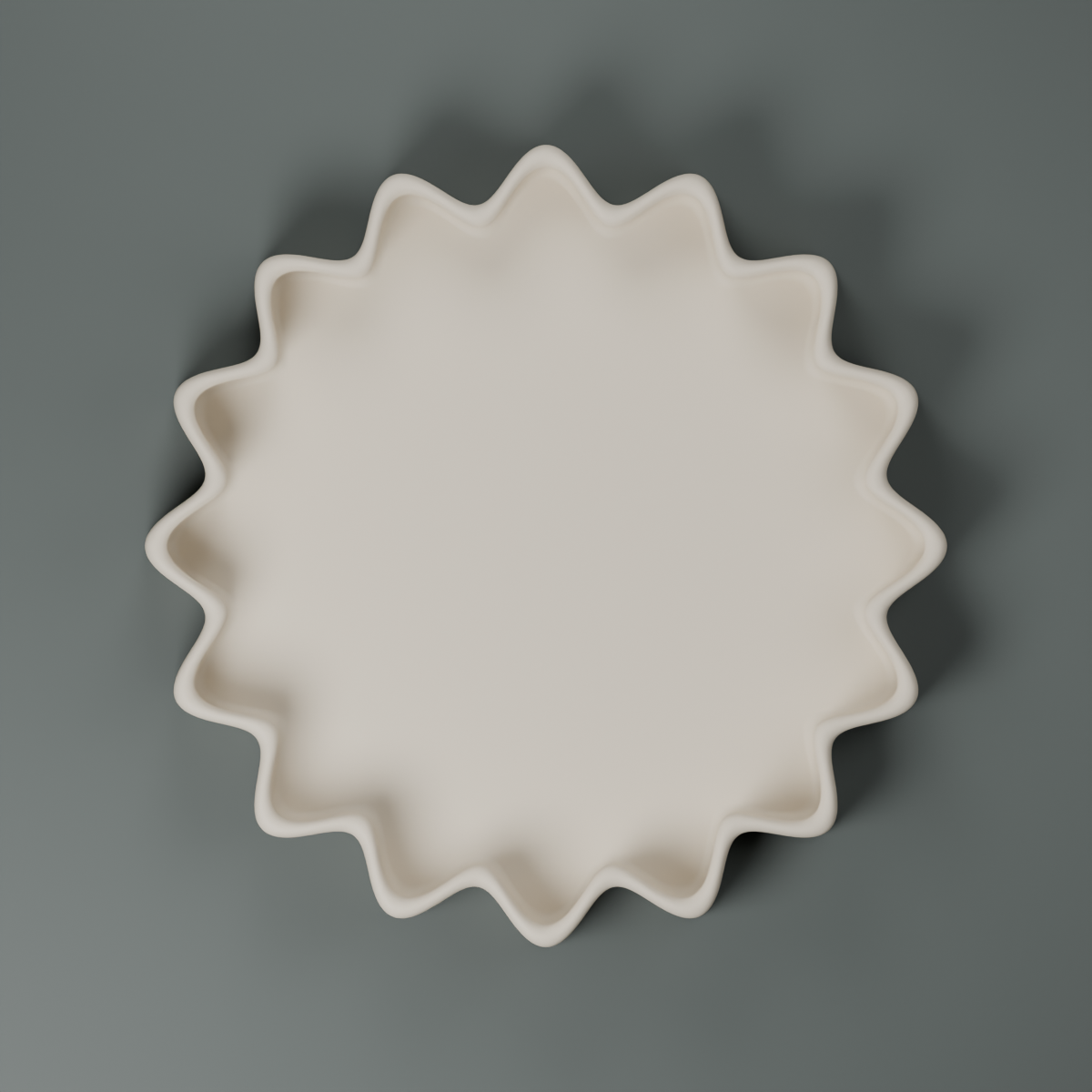 Scalloped Catchall Tray STL – Modern Jewelry Dish and Vanity Organizer 3D Print File