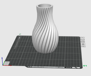 Spiral Vase STL File – Modern Ribbed Home Decor 3D Print Model