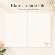 Thank You Printable Greeting Card | Cute Duck 5x7 Card