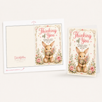 Thinking of You Printable Greeting Card | Cute Bunny 5x7 Card