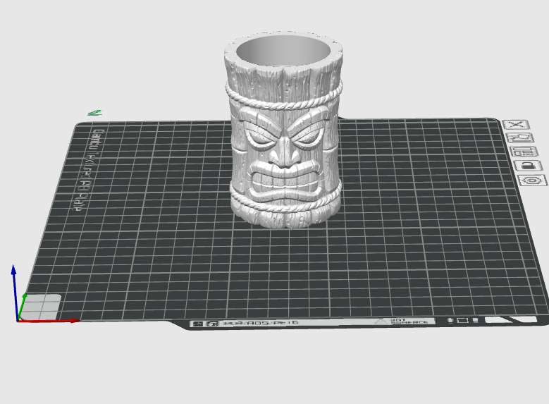 Tiki LED Candle Holder STL File – Tropical Totem Tealight Stand for 3D Printing