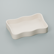 Wavy Rectangle Tray STL File – 3D Printable Jewelry and Catchall Organizer