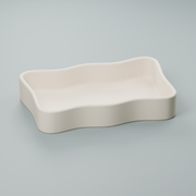 Wavy Rectangle Tray STL File – 3D Printable Jewelry and Catchall Organizer