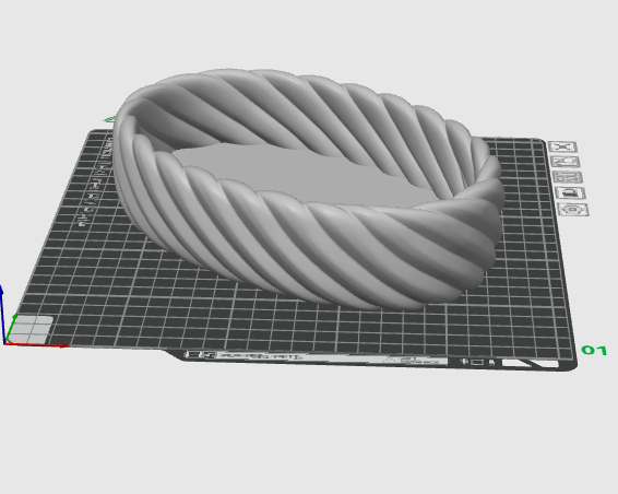 Twisted Rope Catchall Tray STL File – Oval Jewelry Dish and 3D Printable Organizer