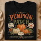 Vintage Pumpkin Patch PNG Shirt Design | Fall Sublimation Graphic for Autumn Shirts, Sweatshirts & DTF Transfers