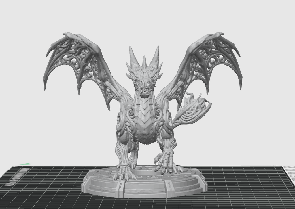 Ornate Fantasy Dragon – STL File for 3D Printing