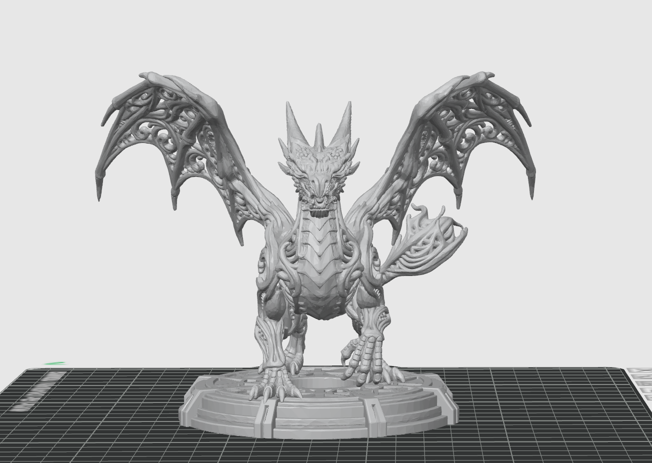 Ornate Fantasy Dragon – STL File for 3D Printing