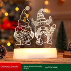 3D Acrylic LED Night Light | Christmas & Valentine’s Decorative Lamp