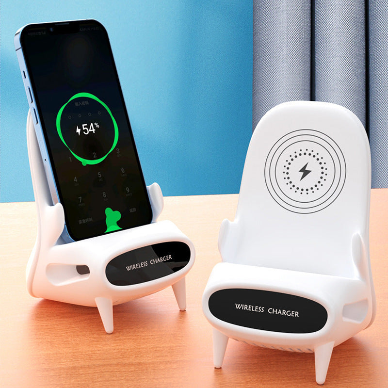 Mini Chair Wireless Charger | 10W Fast Charging Phone Stand Gift