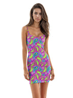 High-Waist Suspender Sheath Dress | European & American Style