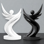 Abstract Freedom Sculpture STL – Modern Minimalist Decor 3D Print - Flowing Art Statue STL