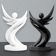 Abstract Freedom Sculpture STL – Modern Minimalist Decor 3D Print - Flowing Art Statue STL