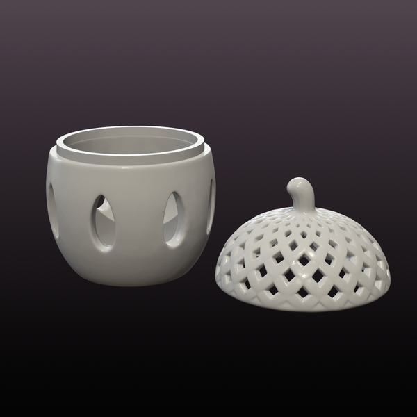 Acorn LED Tealight Holder STL – Support-Free Autumn Lantern 3D Print File