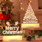 3D Acrylic LED Night Light | Christmas & Valentine’s Decorative Lamp