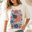 American Flag Floral PNG File | Patriotic Liberty Shirt Design