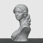 Aurelia Classical Female Bust STL File – 3D Print Sculpture Download